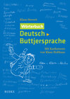Buchcover Wörterbuch Deutsch-Buttjersprache