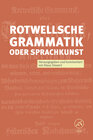 Buchcover Rotwellsche Grammatik oder Sprachkunst Frankfurt am Mayn 1755