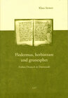 Buchcover Fledermus, herbistram und grunesphet. Frühes Deutsch in Darmstadt