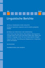 Buchcover Linguistische Berichte Heft 280