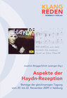 Buchcover Aspekte der Haydn-Rezeption
