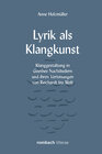 Buchcover Lyrik als Klangkunst