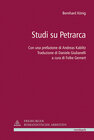 Buchcover Studi su Petrarca