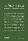 Buchcover Hofmannsthal – Jahrbuch zur Europäischen Moderne
