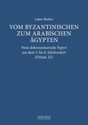 Buchcover Vom byzantinischen zum arabischen Ägypten