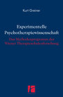 Buchcover Experimentelle Psychotherapiewissenschaft