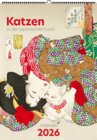 Buchcover Katzen in der japanischen Kunst. Wandkalender 2026