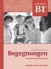 Buchcover Begegnungen Deutsch als Fremdsprache B1+: Handbuch für Lehrende