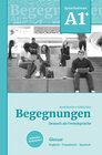 Buchcover Begegnungen Deutsch als Fremdsprache A1+: Glossar