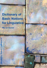 Buchcover Dictionary of Basic Notions for Linguistics