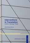 Buchcover Interventions in Translation