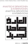 Buchcover Analytische Explikationen & Interventionen
