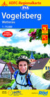 Buchcover ADFC-Regionalkarte Vogelsberg Wetterau, 1:75.000, mit Tagestourenvorschlägen, reiß- und wetterfest, E-Bike-geeignet, GPS