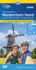 Buchcover ADFC-Regionalkarte Niederrhein Nord, 1:75.000, mit Tagestourenvorschlägen, reiß- und wetterfest, E-Bike-geeignet, mit Kn