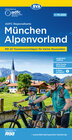 Buchcover ADFC-Regionalkarte München Alpenvorland, 1:75.000, mit Tagestourenvorschlägen, reiß- und wetterfest, E-Bike-geeignet, GP