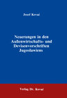 Buchcover Neuerungen in den Aussenwirtschafts- und Devisenvorschriften Jugoslawiens