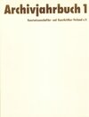 Buchcover Archivjahrbuch des Kunstwissenschaftler- und Kunstkritiker Verbandes e.V. / Dokumentation zur 2. deutschen Kunstaustellu