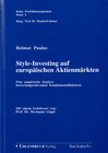 Buchcover Style-Investing auf europäischen Aktienmärkten