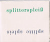 Buchcover Splittespleis. splitterspleiß