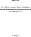 Buchcover Das politische System des Kantons Schaffhausen