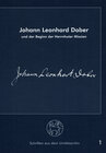 Buchcover Johann Leonhard Dober und der Beginn der Herrnhuter Mission