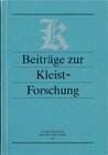 Buchcover Beiträge zur Kleist-Forschung 2001