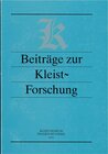 Buchcover Beiträge zur Kleist-Forschung 2002