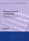 Buchcover Automobiltechnik und Mobilität