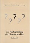 Buchcover Zur Neubegründung der Olympischen Idee