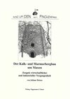 Buchcover Der Kalk- und Marmorbergbau um Maxen