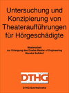 Buchcover Untersuchung und Konzipierung von Theateraufführungen für Hörgeschädigte