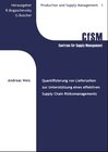 Buchcover Quantifizierung von Lieferzeitabweichungen zur Unterstützung eines effektiven Supply Chain Risikomanagements