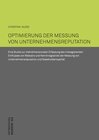 Buchcover Optimierung der Messung von Unternehmensreputation