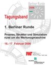 Buchcover Berliner Runde 2006 - Prozess, Struktur und Simulation rund um die Werkzeugmaschine