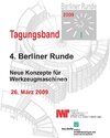 Buchcover Berliner Runde 2009 - Neue Konzepte für Werkzeugmaschinen