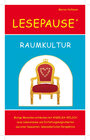 Buchcover LESEPAUSE - RAUMKULTUR