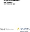 Buchcover TREUGAST-HORWATH Investment Ranking Hotellerie Österreich 2011