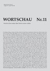 Buchcover Wortschau Nr.11