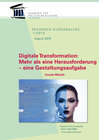 Buchcover Digitale Transformation: Mehr als eine Herausforderung – eine Gestaltungsaufgabe