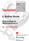 Buchcover Berliner Runde 2011 - Neue Konzepte für Werkzeugmaschinen