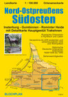 Buchcover Landkarte Nord-Ostpreußens Südosten, 1:100.000