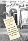 Buchcover Küstriner Heftchen - Ausgabe 1: Zur Historie der Küstriner Apotheken von den Anfängen bis 1945