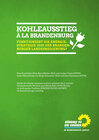 Buchcover Kohleausstieg à la Brandenburg - Funktioniert die Energierstrategie 2030 der Brandenburg Landesregierung?