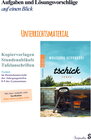 Buchcover Tschick im Deutschunterricht der Jahrgangsstufen 8-9 des Gymnasiums. Unterrichtsmaterial: Kopiervorlagen, Stundenabläufe