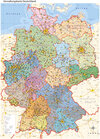 Buchcover politische Verwaltungskarte Deutschland mit Regierungsbezirken, DIN A0