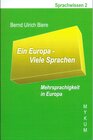 Buchcover Ein Europa - Viele Sprachen