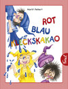 Buchcover Rot, blau, Kleckskakao