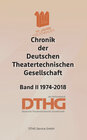 Buchcover Chronik der Deutschen Theatertechnischen Gesellschaft Band II 1974-2018