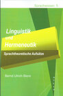 Buchcover Linguistik und Hermeneutik