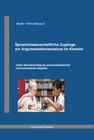 Buchcover Sprachwissenschaftliche Zugänge zur Argumentationsanalyse im Kontext